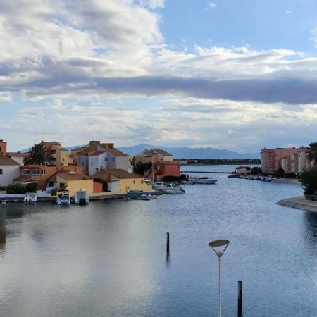 Studio Avec Vue Sublime Sur L'Etang Et Les Montagnes Catalanes Le Barcares Exterior photo